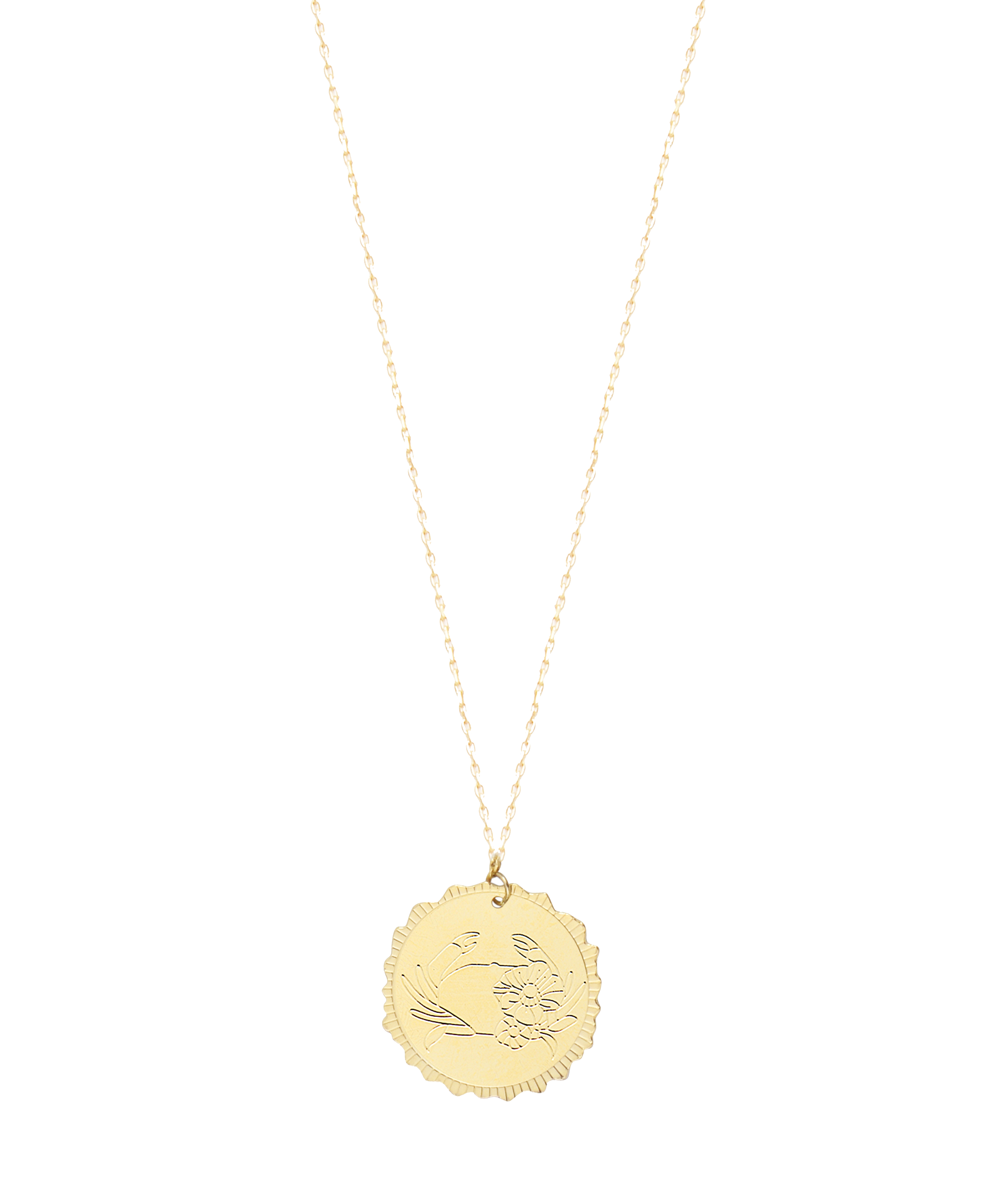 Collier médaille astro Cancer